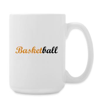 Basketball / Basketball / Basktet-Ball / Sports - Large Mug 440 ml - white - Right