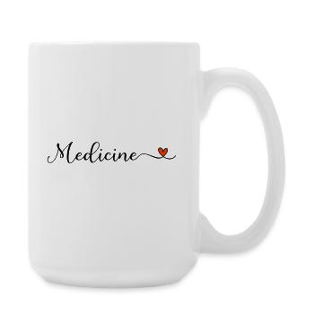 Medicine Heart Lettering - Large Mug 440 ml - white - Right
