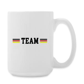 Team Deutschland Fahne - Große Tasse 440 ml - Weiß - Rechts