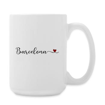 I love Barcelona Heart Gift - Large Mug 440 ml - white - Right