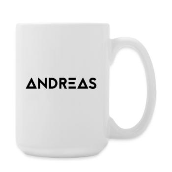 Prénom Andreas - Grande tasse 440 ml - blanc - Droite