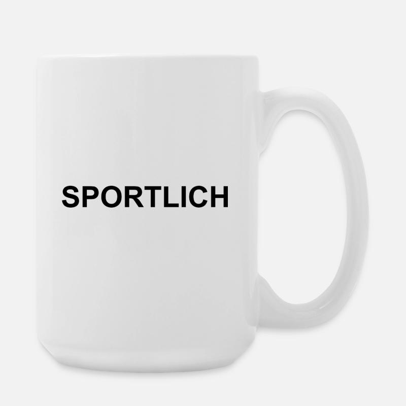 Sportlich - Große Tasse 440 ml - Weiß