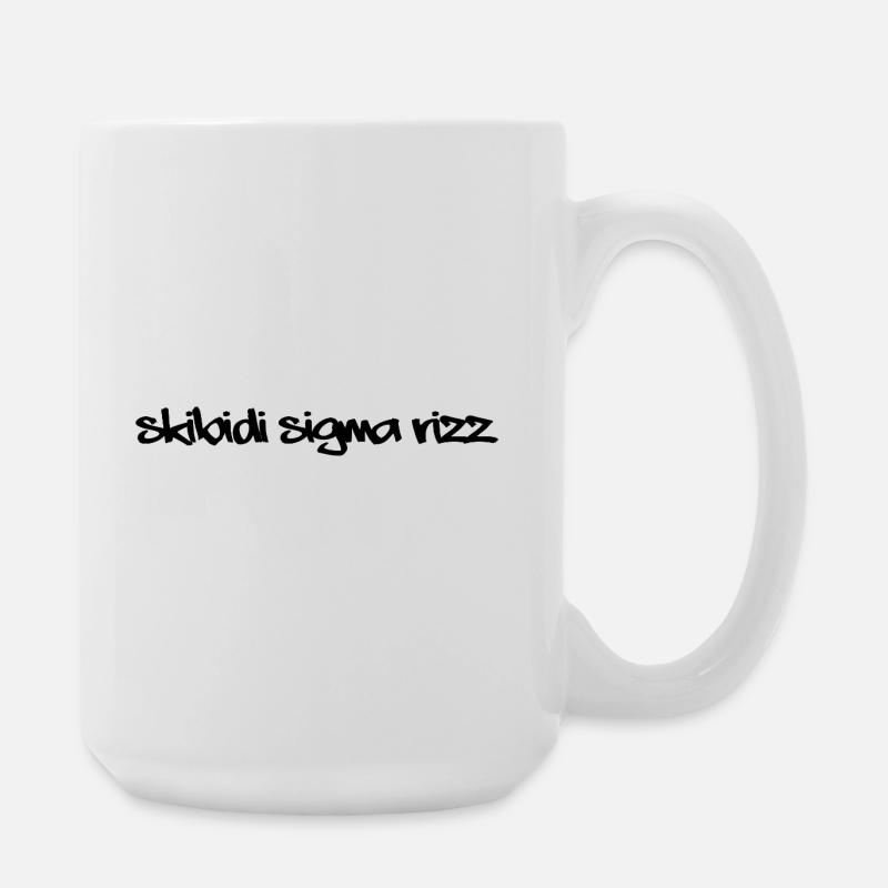 Skibidi Sigma Rizz² - Grande tasse 440 ml - blanc