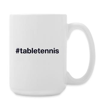 Table Tennis Tischtennis Hashtag - Grande tasse 440 ml - blanc - Droite