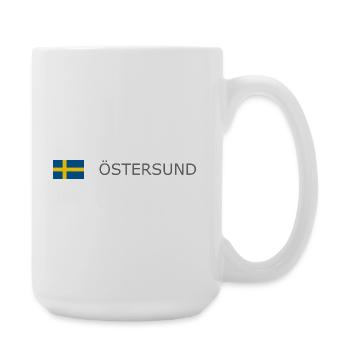 Sweden Flag - Östersund - Sverige - Schweden - Große Tasse 440 ml - Weiß - Rechts