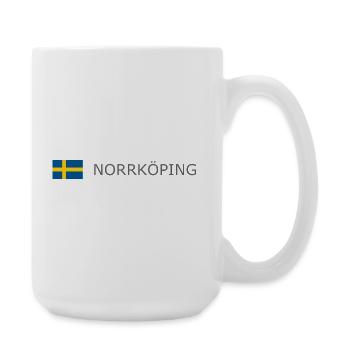 Drapeau de la Suède - Norrköping - Sverige - Schweden - Grande tasse 440 ml - blanc - Droite