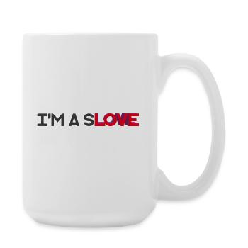 I'M A SLOVE - let's talk - Large Mug 440 ml - white - Right