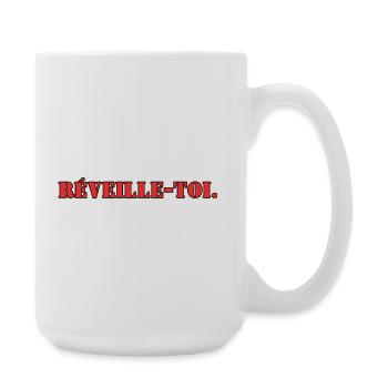 Wake up - Large Mug 440 ml - white - Right