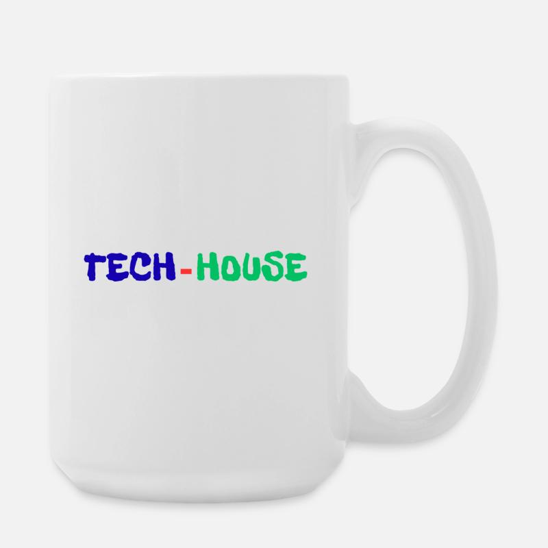 Tech House - Large Mug 440 ml - white