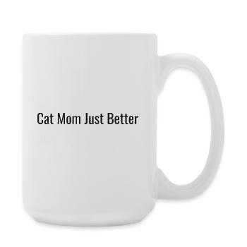 Maman Chat | Juste un meilleur thé - Grande tasse 440 ml - blanc - Droite