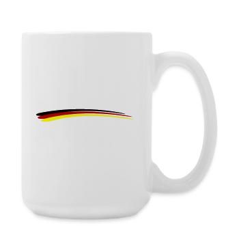Germany Flag Line - Large Mug 440 ml - white - Right