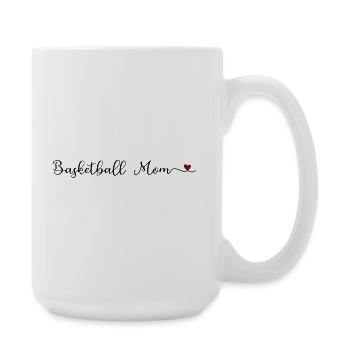 Basketball Mama - Große Tasse 440 ml - Weiß - Rechts