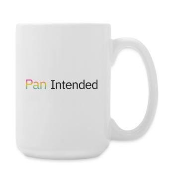 Pan intended – a pansexual subtle pride shirt - Large Mug 440 ml - white - Right
