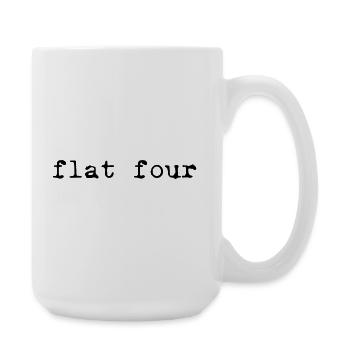 Flat sechs - Große Tasse 440 ml - Weiß - Rechts