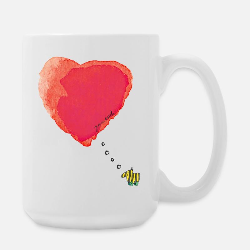 Janosch Tigerente Hat Nur Liebe Im Sinn - Große Tasse 440 ml - Weiß