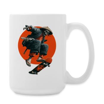 Ronin Zombie Skater - Large Mug 440 ml - white - Right