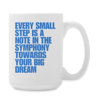 Inspirational Symphony Quote Design - Large Mug 440 ml - white - Right