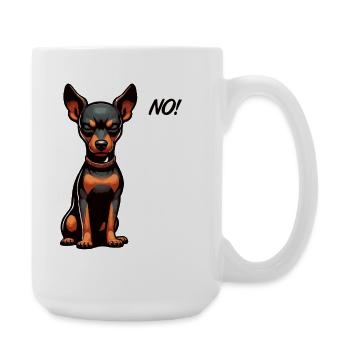 No Miniature Pinscher Pinscher Pinscher Owner - Large Mug 440 ml - white - Right