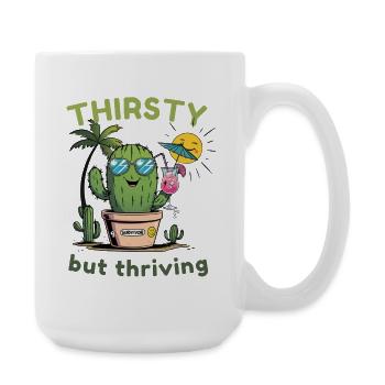 Cactus Vibes – Dry, Cool & Alive - Large Mug 440 ml - white - Right