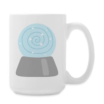 Starlit Spiral Magic Crystal Ball - Large Mug 440 ml - white - Right