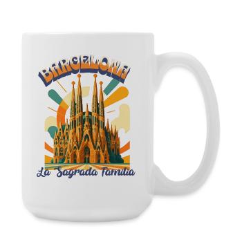 LA SAGRADA FAMILIA - Barcelona Urban Retro Dreams - Large Mug 440 ml - white - Right