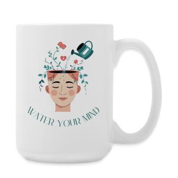Awareness care water your mind - Large Mug 440 ml - white - Right