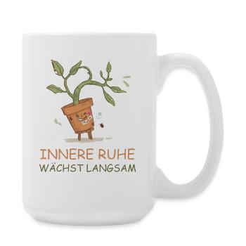 Inner Peace Grows Slowly - Motivations - Large Mug 440 ml - white - Right
