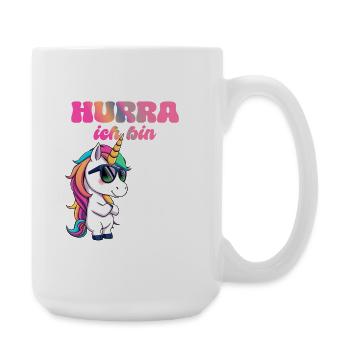 Licorne Anniversaire - Grande tasse 440 ml - blanc - Droite