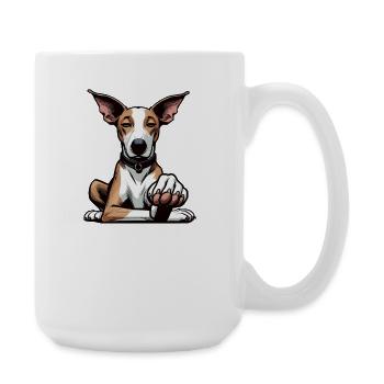 Parlez à la patte Podenco Podencoliebhaber Podencos - Grande tasse 440 ml - blanc - Droite