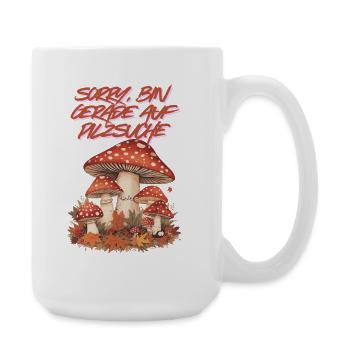 Mushroom Mushroom Hunt Forest Autumn Autumn - Large Mug 440 ml - white - Right