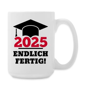 Le chapeau de doctorat 2025 est enfin terminé : cadeau aux étudiants - Grande tasse 440 ml - blanc - Droite