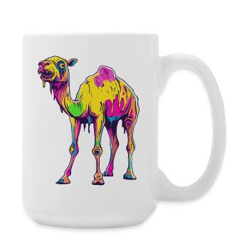 Kamel Halloween Comic Lustig - Große Tasse 440 ml - Weiß - Rechts