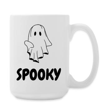 SPOOKY  |  Halloween T-Shirt mit Geist - Große Tasse 440 ml - Weiß - Rechts