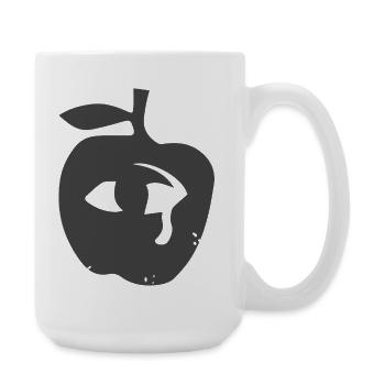 L’œil dans la pomme - Grande tasse 440 ml - blanc - Droite