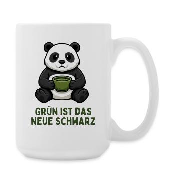 Panda Coffee Time Boisson au thé vert - Grande tasse 440 ml - blanc - Droite