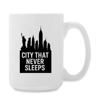 City That Never Sleeps Capital City - Large Mug 440 ml - white - Right