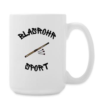 Blasrohr Sport - T-shirts, mugs and more! - Large Mug 440 ml - white - Right