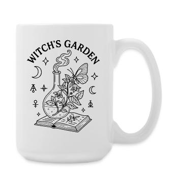 Sorcellerie Sorcière Livre Jardin - Grande tasse 440 ml - blanc - Droite