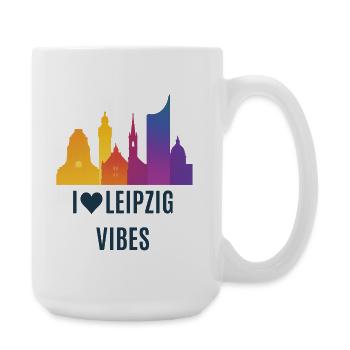 Leipzig Vibes Skyline Gradient City City - Large Mug 440 ml - white - Right