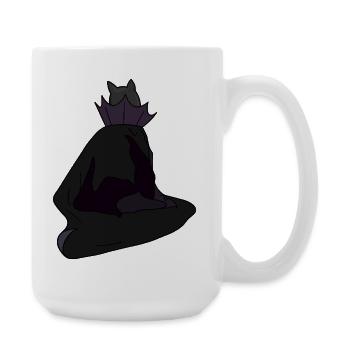 Shadowed Queen in Velvet Cloak - Large Mug 440 ml - white - Right