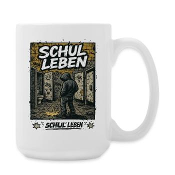 Schulleben - Große Tasse 440 ml - Weiß - Rechts