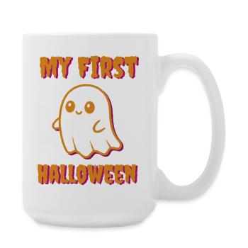 Mein erstes Halloween - Baby Geist spukt - Große Tasse 440 ml - Weiß - Rechts