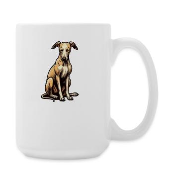 Talk to the paw Whippet Greyhound Whippets - Large Mug 440 ml - white - Right