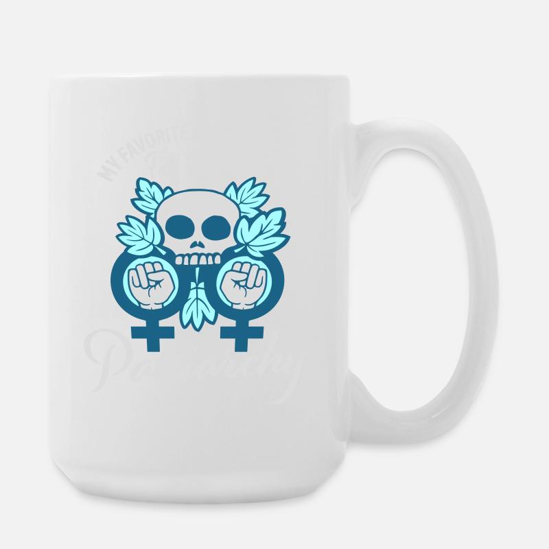 Ma saison préférée est La chute du patriarcat - Grande tasse 440 ml - blanc