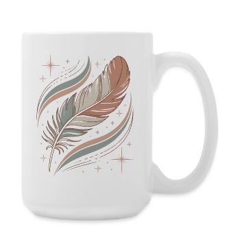 Boho Soul Feather - Large Mug 440 ml - white - Right