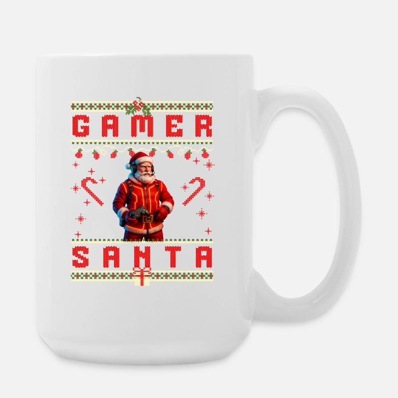 Gamer Santa - Large Mug 440 ml - white