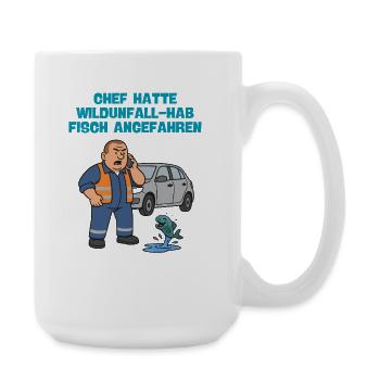 Accident de la faune avec des poissons - Grande tasse 440 ml - blanc - Droite
