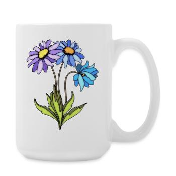 Blumen - Grande tasse 440 ml - blanc - Droite