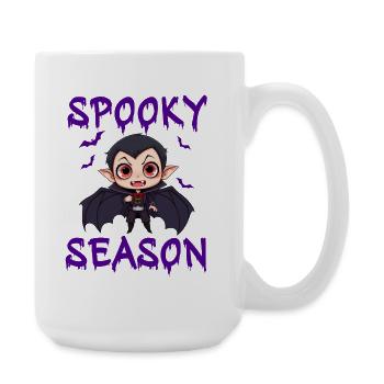 Vampire Halloween Dracula Bat - Large Mug 440 ml - white - Right