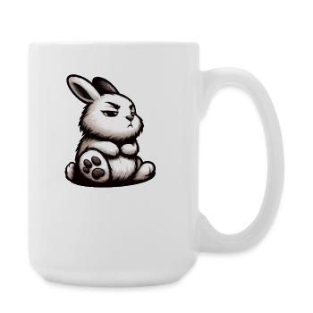 Talk to the paw rabbit bunny bunny long-eared rabbit - Large Mug 440 ml - white - Right